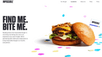 GIF of scrolling down the Impossible Foods homepage