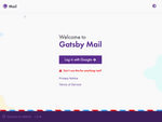 Gatsby Mail - an example app demoing web app functionality