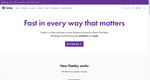 Screenshot of gatsbyjs.org homepage on desktop