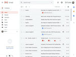 Interface of Gmail on the web
