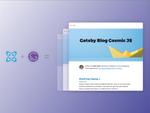 Cosmic, and Gatsby logos next to a preview of the Cosmic starter