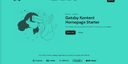 Screenshot of gatsbyjs/gatsby-starter-kontent-ai-homepage