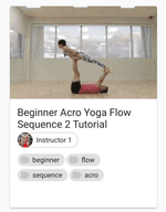 Video Card showing Acroyoga