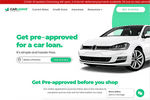 Car Loans Canada website landing page
