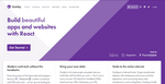 image of gatsbyjs.org homepage above the fold