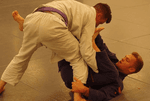 Jordan Quinn demonstrates Jiu-Jitsu at Jubera's in Broomfield, CO.